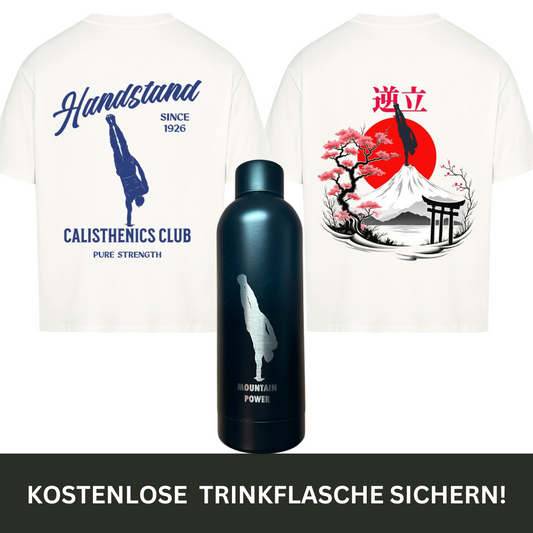 2 Bestseller-T-Shirts + Gratis Edelstahl-Trinkflasche