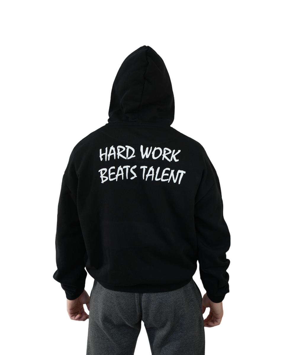Hard Work Beats Talent Oversize Hoodie